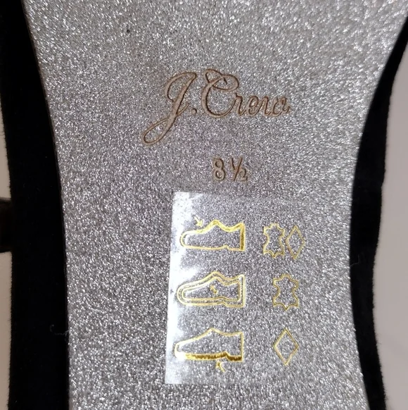 J. Crew Velvet Marina Holiday Jane With Jewels Embellished Flat Loafers Size 8.5 - Picture 12 of 13